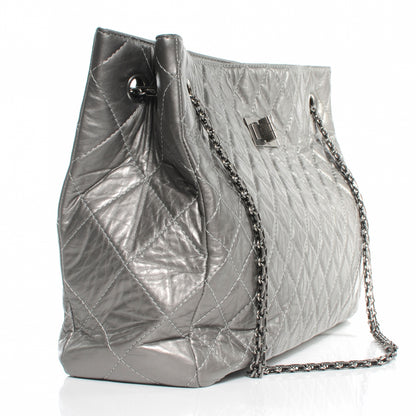 Chanel Aged Calfskin Reissue 2.55 Tote Silver 4 of 8