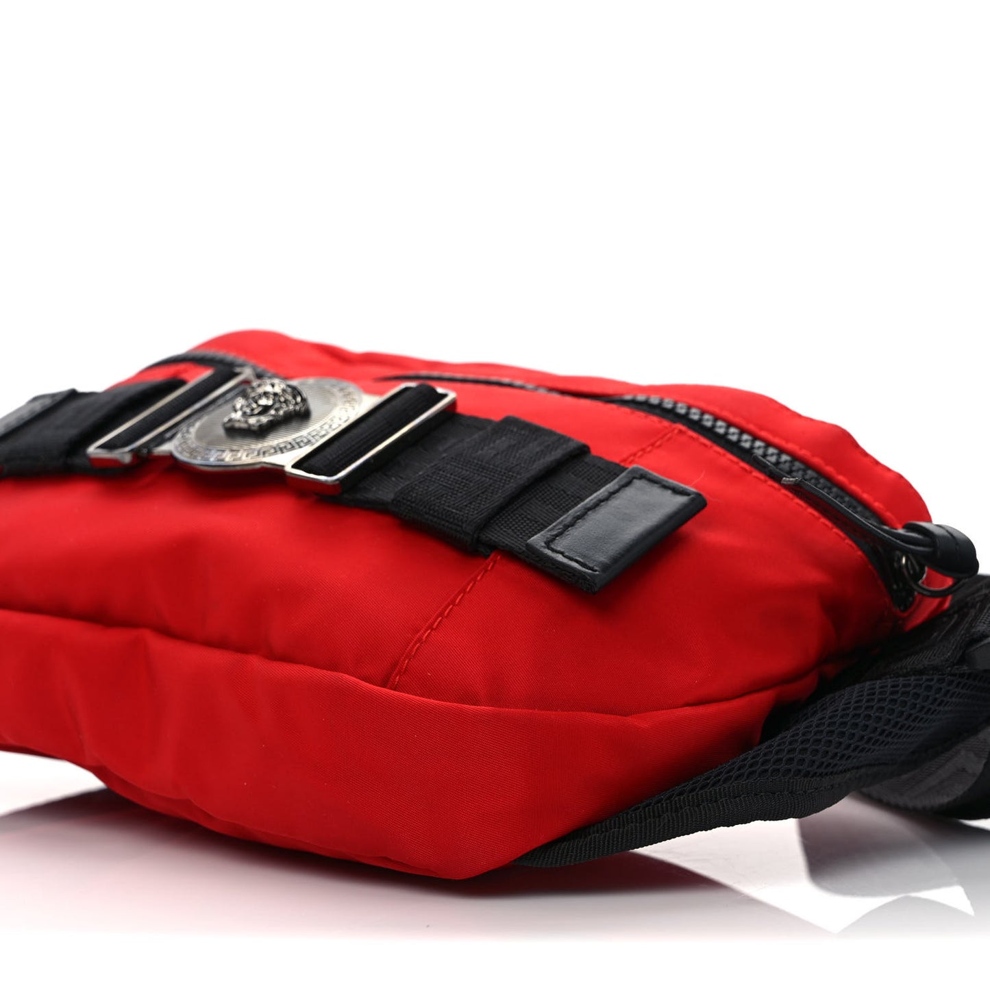 Nylon Palazzo Medusa Belt Bag Red