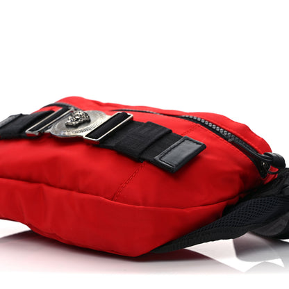 Versace Nylon Palazzo Medusa Belt Bag Red 9 of 9