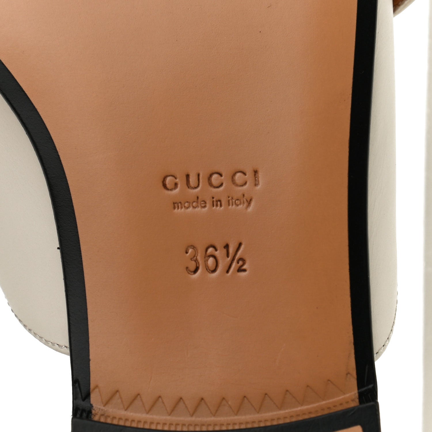 Gucci Calfskin Web Womens Peyton GG Slippers 36.5 Mystic White 11 of 12