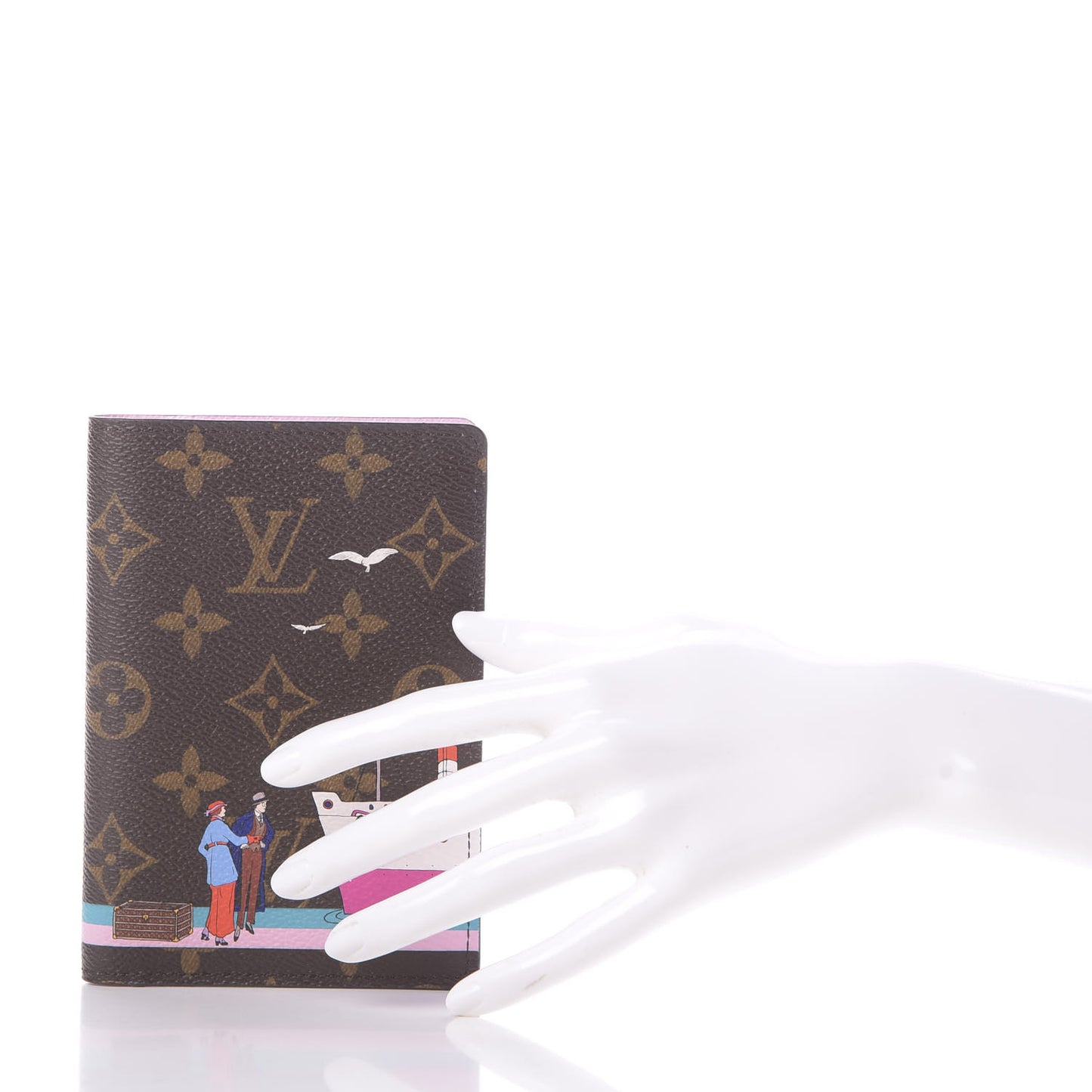Monogram 2016 Christmas Animation Passport Cover Rose Ballerine