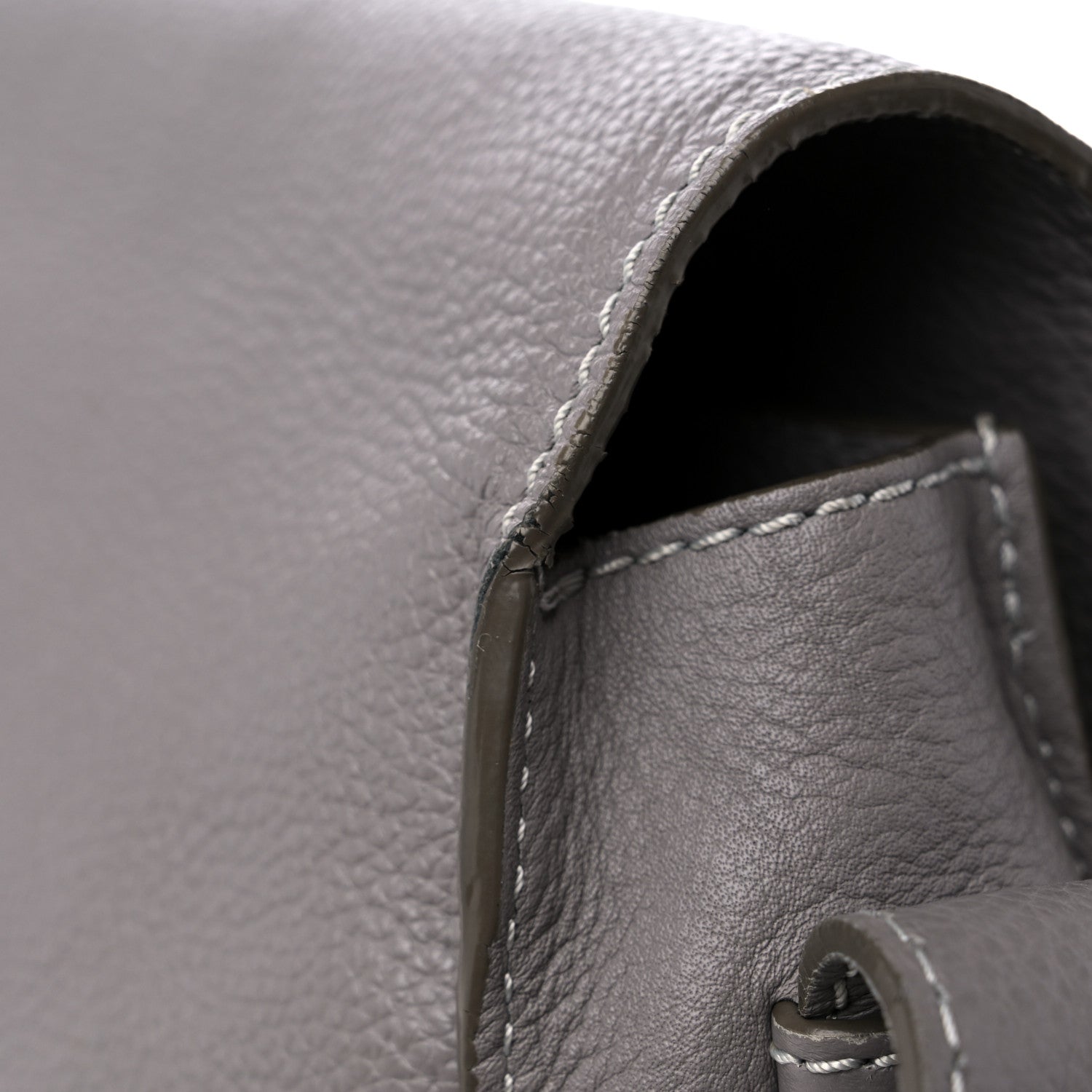 Chloe Calfskin Medium Marcie Round Crossbody Bag Cashmere Grey 12 of 12