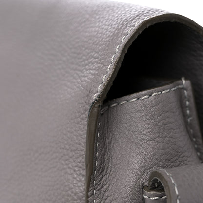 Chloe Calfskin Medium Marcie Round Crossbody Bag Cashmere Grey 12 of 12