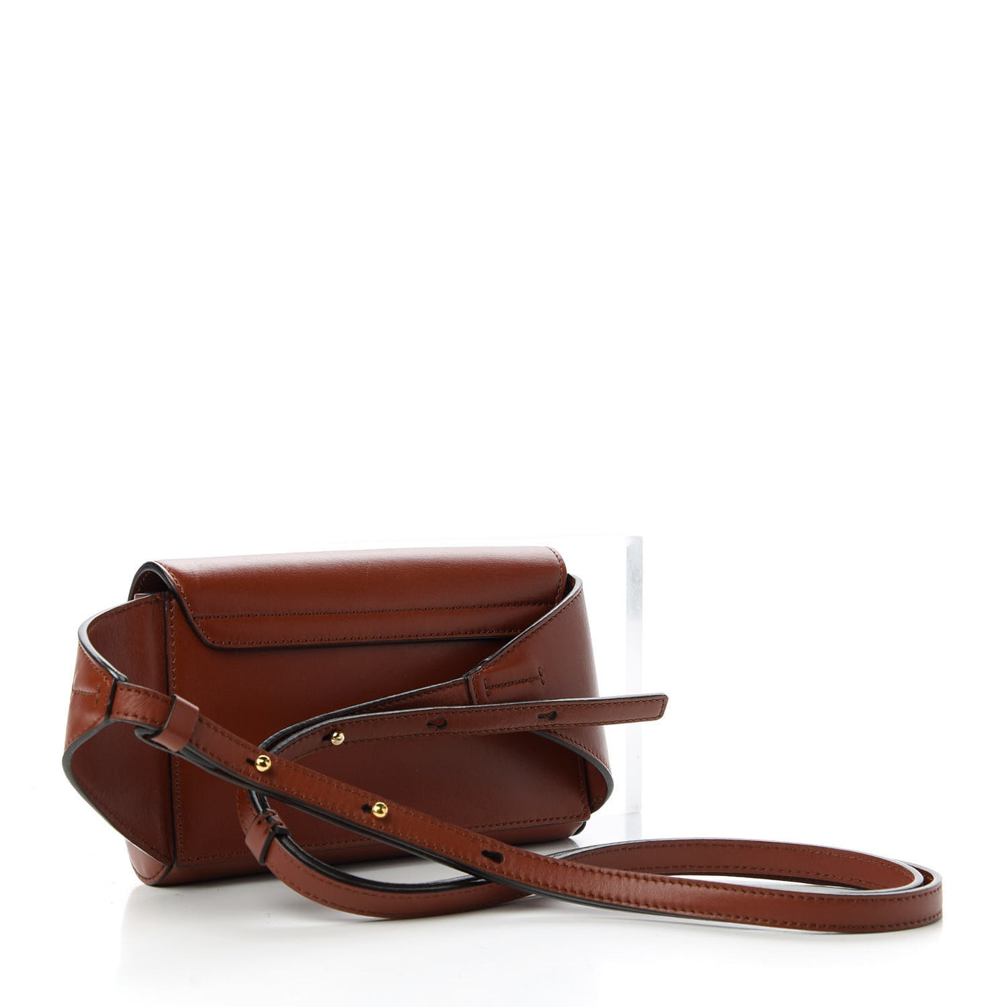 Calfskin Suede C Belt Bag Sepia Brown