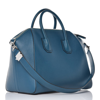 Givenchy Sugar Goatskin Medium Antigona Petrol Blue 3 of 9