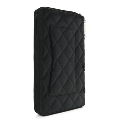 Chanel Calfskin Cambon Zip Around Organizer Wallet Black 3 of 7