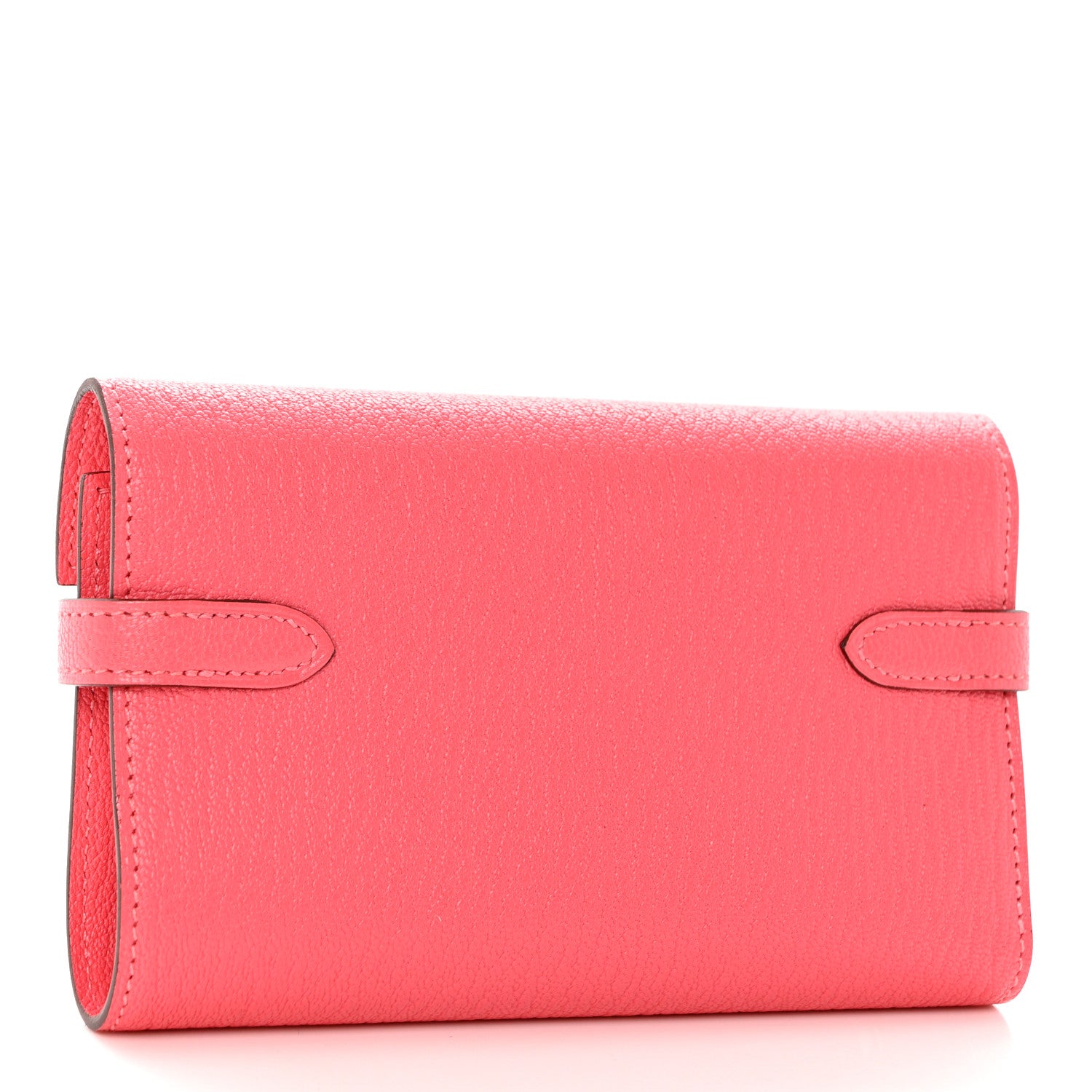 Hermes Chevre Mysore Medium Kelly Wallet Rose Azalee 3 of 7