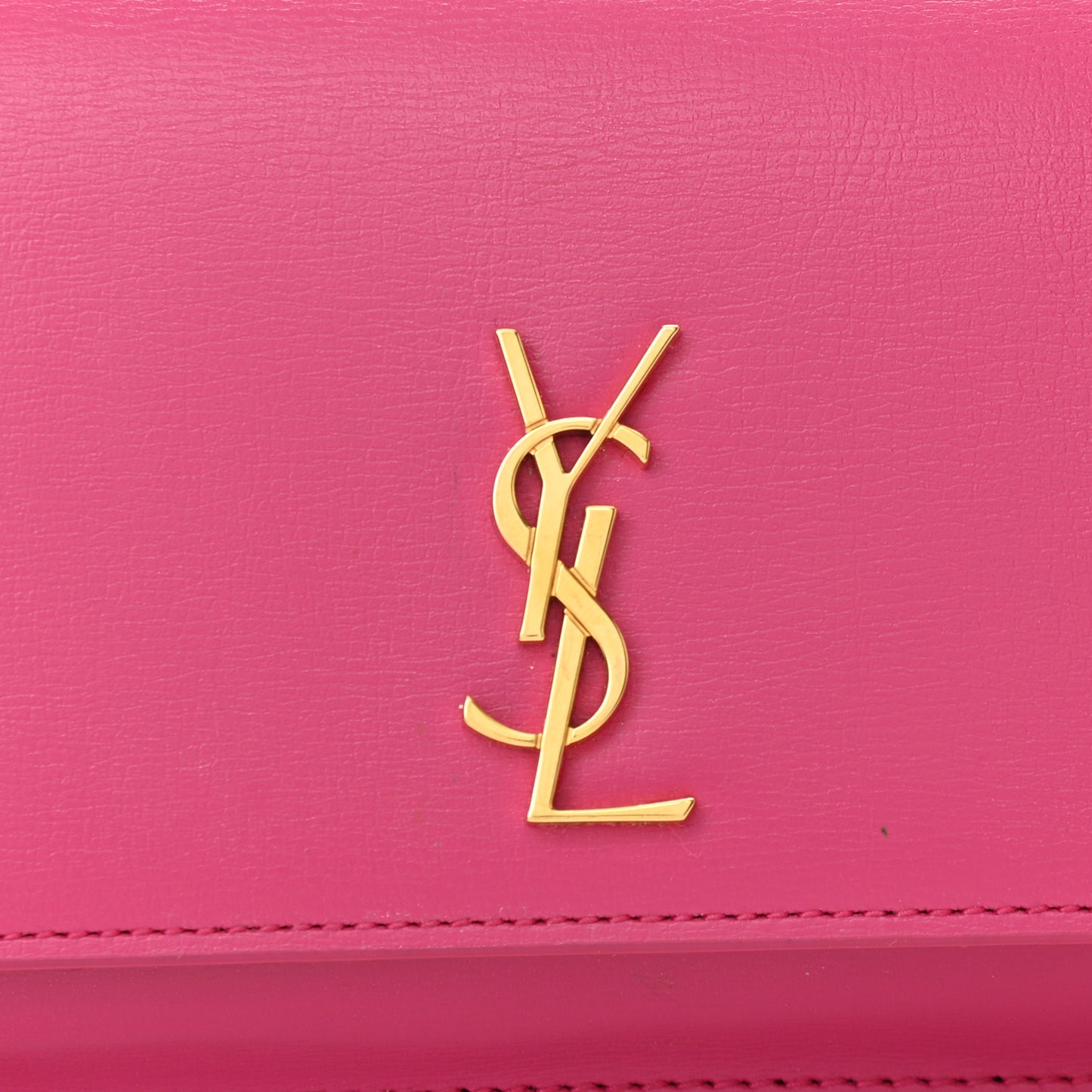 Smooth Calfskin Monogram Phone Holder Crossbody Fuchsia Couture