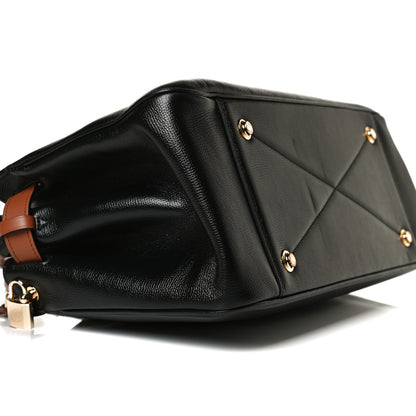 Louis Vuitton Calfskin All Set MM Black Tan 10 of 17
