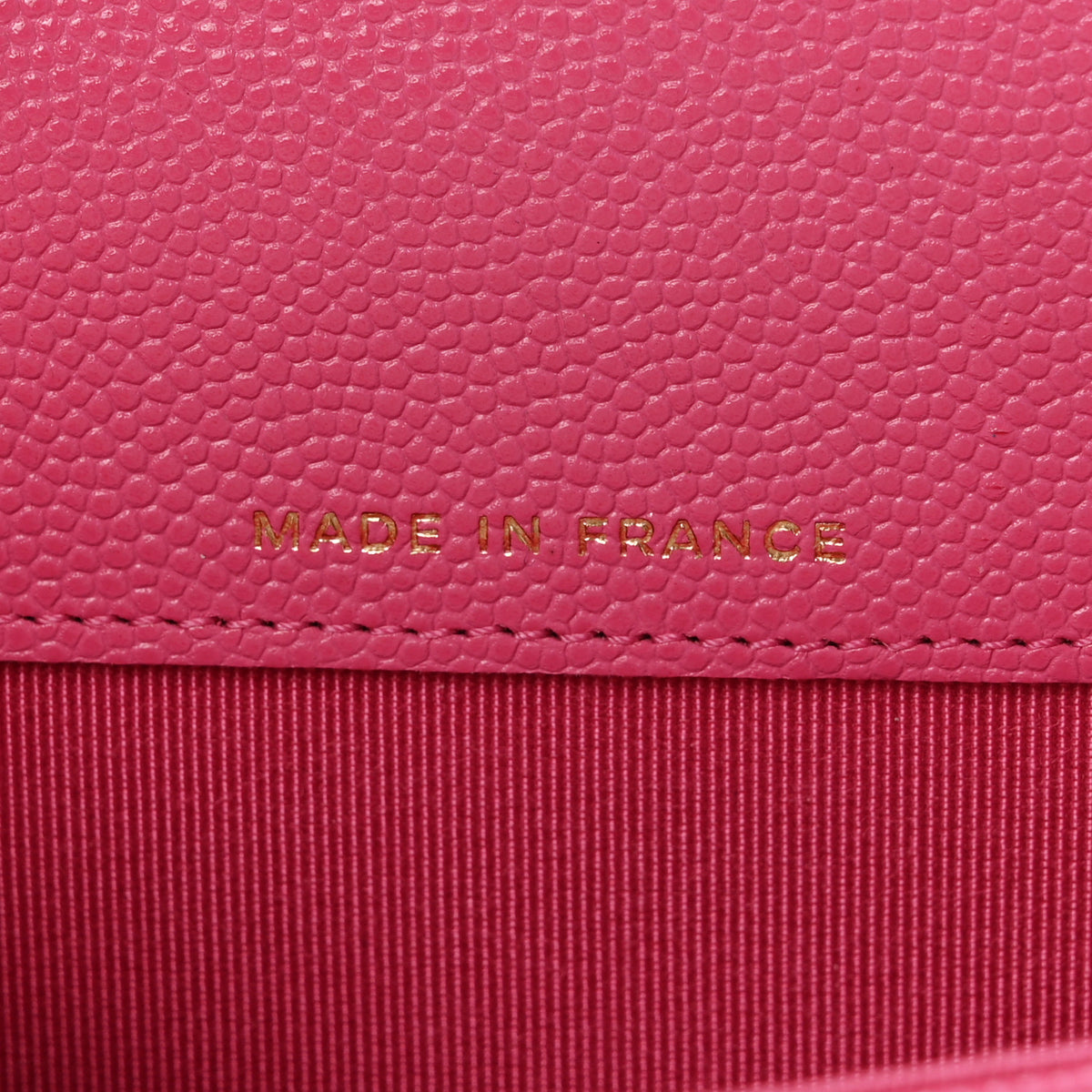 Chanel Caviar Quilted Flap Card Holder Wallet Pink 7 of 8