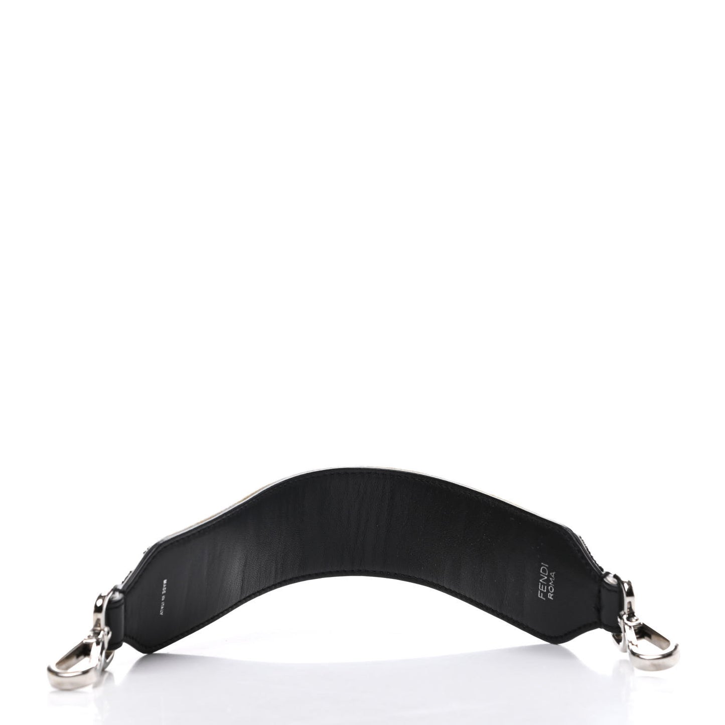 Velvet Tapestry Calfskin FF Reloaded Mini Strap You White Black