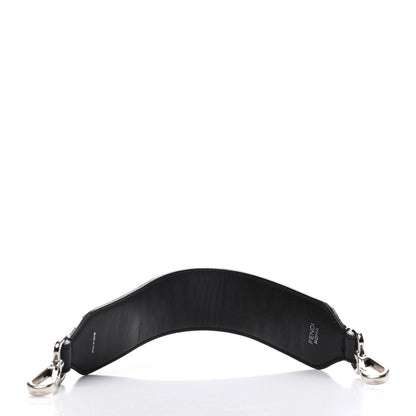 Fendi Velvet Tapestry Calfskin FF Reloaded Mini Strap You White Black 2 of 4