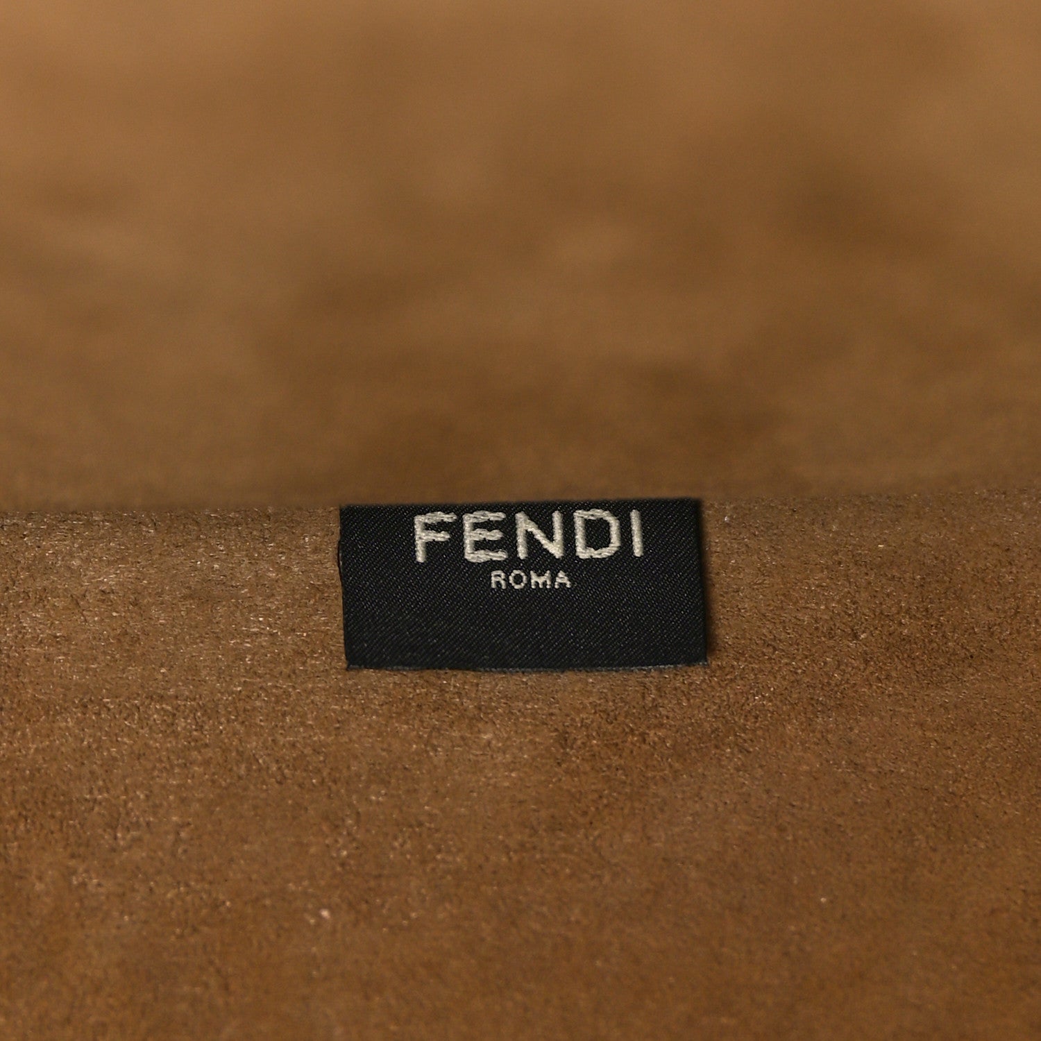 Fendi Fabric Jacquard FF 1974 Logo Large Sunshine Shopper Tote Tobacco Moro Sand 6 of 14
