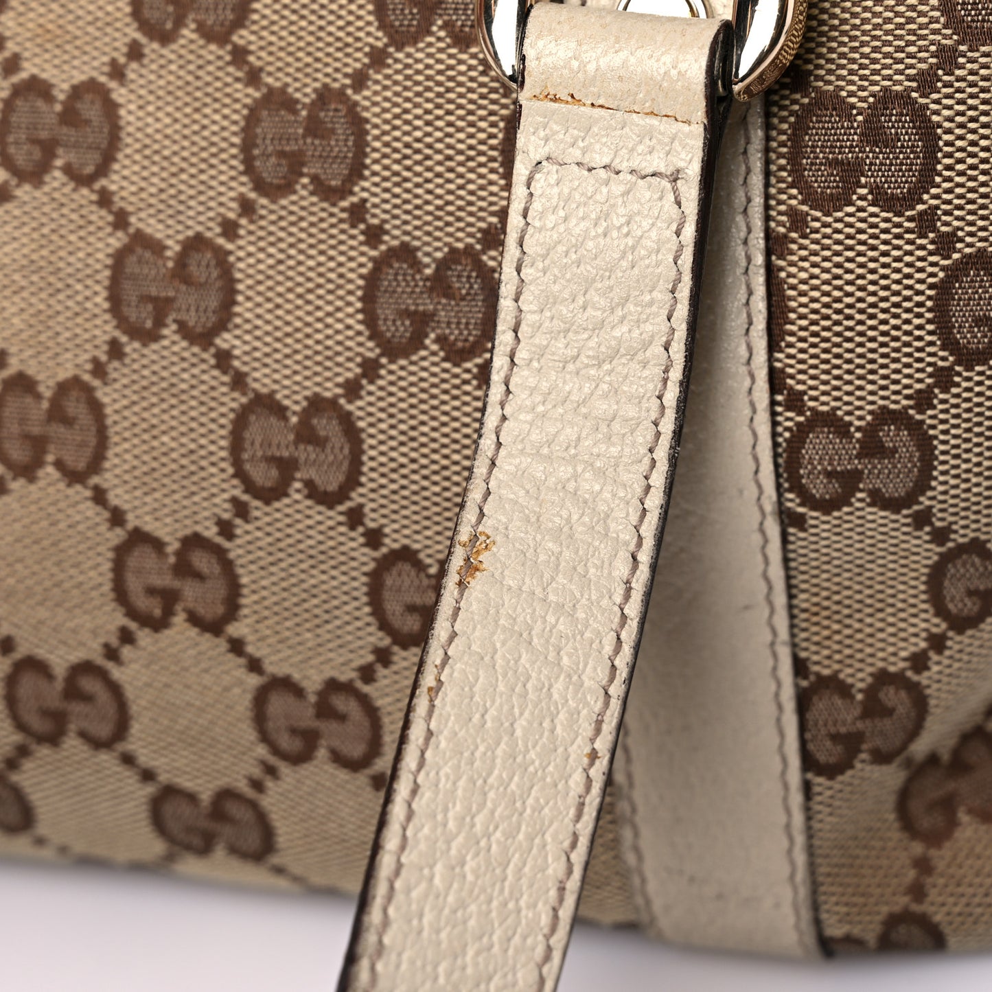Monogram Small Abbey Tote Off White