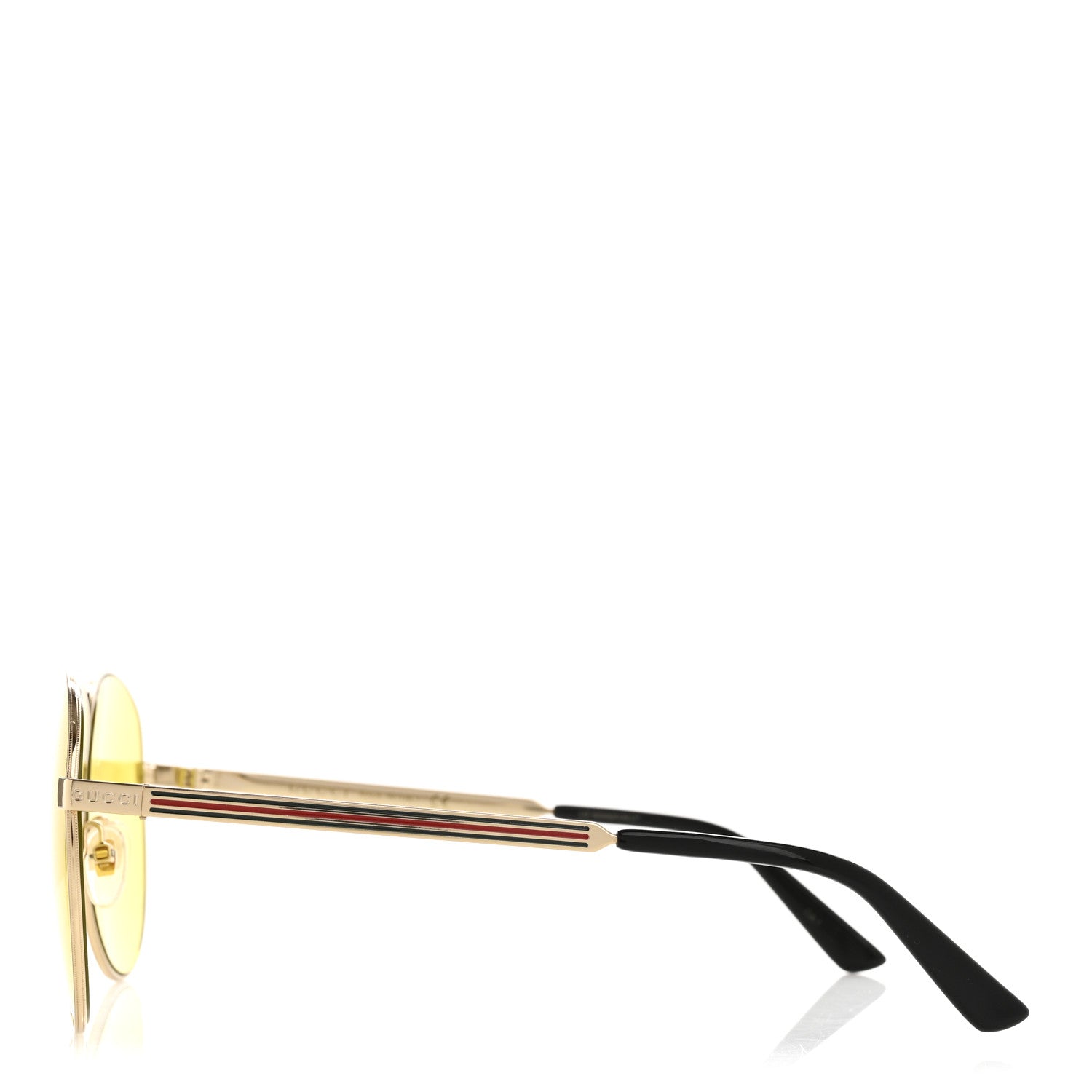 Gucci Aviator Sunglasses GG0138S Yellow 3 of 8