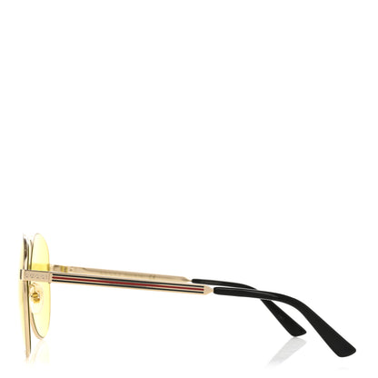 Gucci Aviator Sunglasses GG0138S Yellow 3 of 8