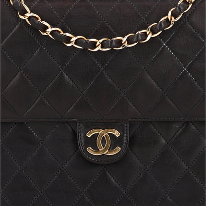 Chanel Lambskin Medium Double Flap Dark Brown 9 of 11