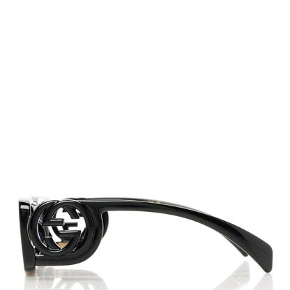 Gucci Acetate Chaise Rectangle Frame Sunglasses GG1325S Black 3 of 8