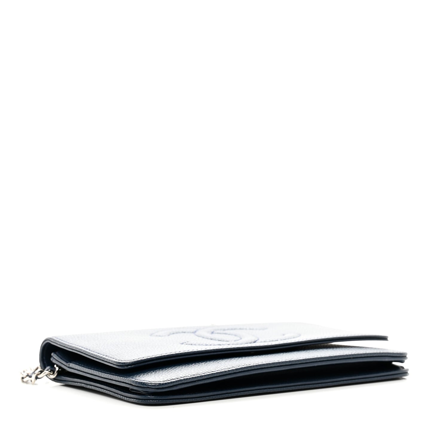 Caviar Timeless CC Wallet on Chain WOC Navy Blue
