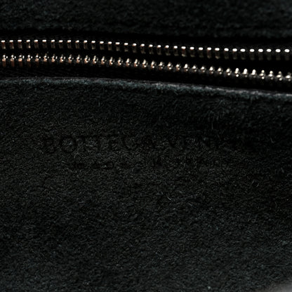 Bottega Veneta Calfskin Intrecciato Messenger Bag Black 6 of 10