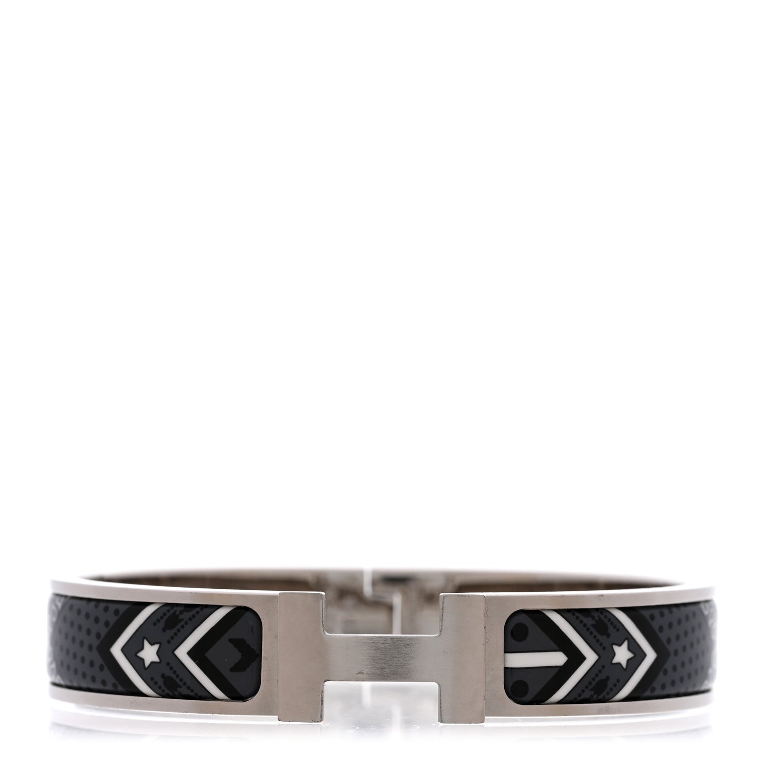 Hermes Enamel Bandana Narrow Clic Clac HH Bracelet T3 Grand Classique 1 of 6