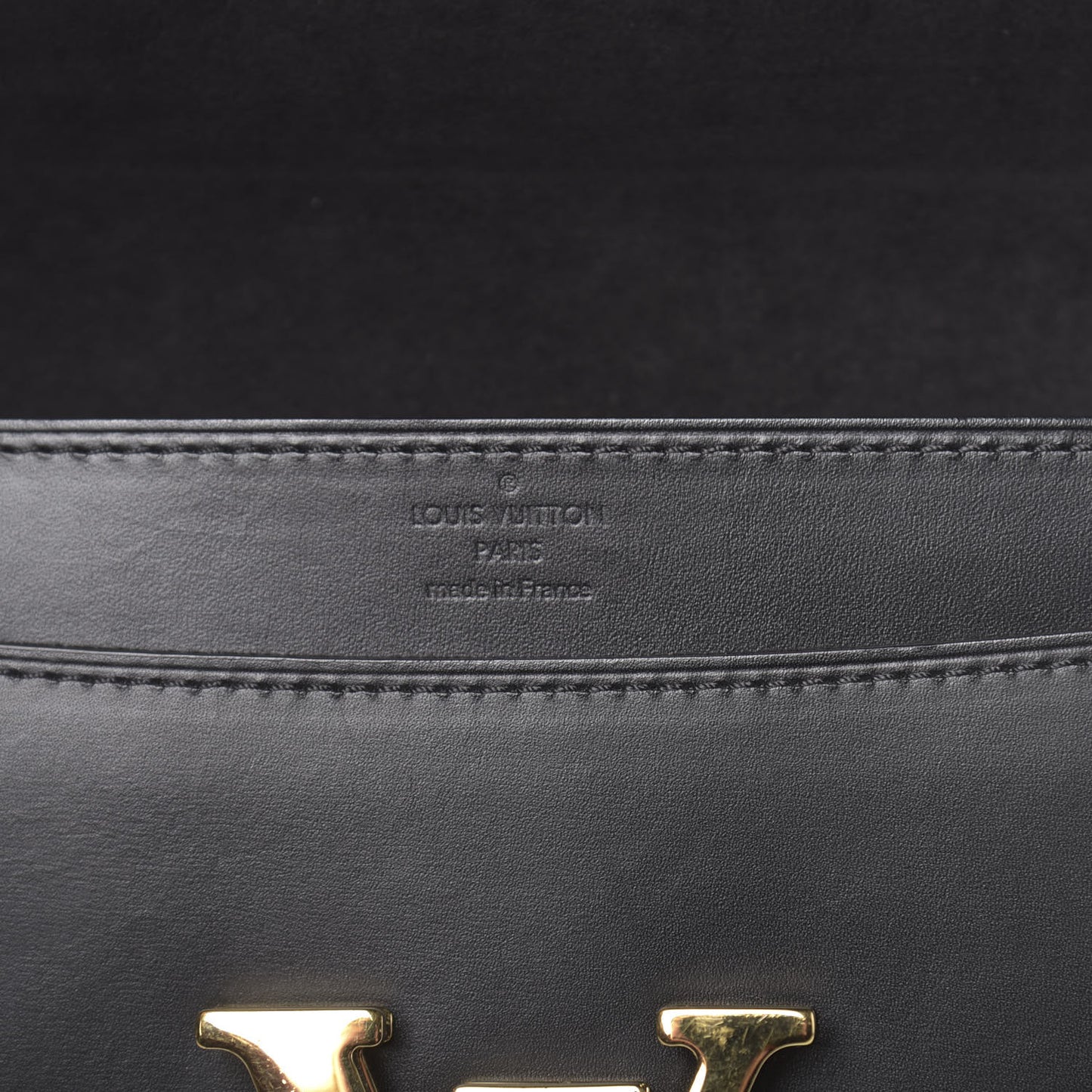 Calfskin Chain Louise MM Black