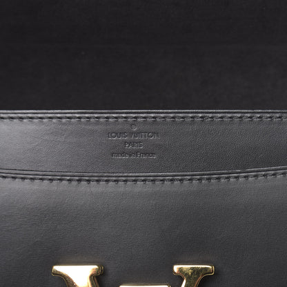 Louis Vuitton Calfskin Chain Louise MM Black 6 of 9