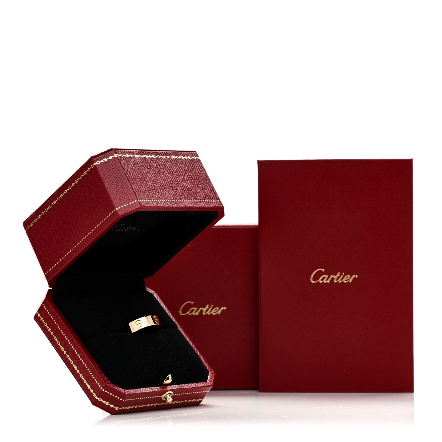 Cartier 18K Yellow Gold 5.5mm LOVE Ring 56 7.5 5 of 5