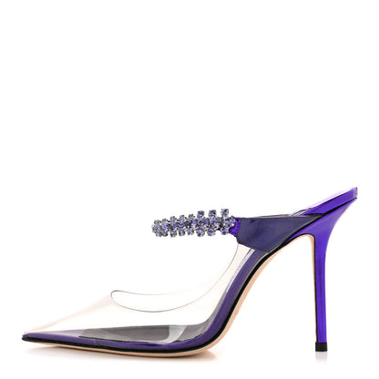 Jimmy Choo Plexi Crystal Bing 100 Pumps 38 Cassis 1 of 10