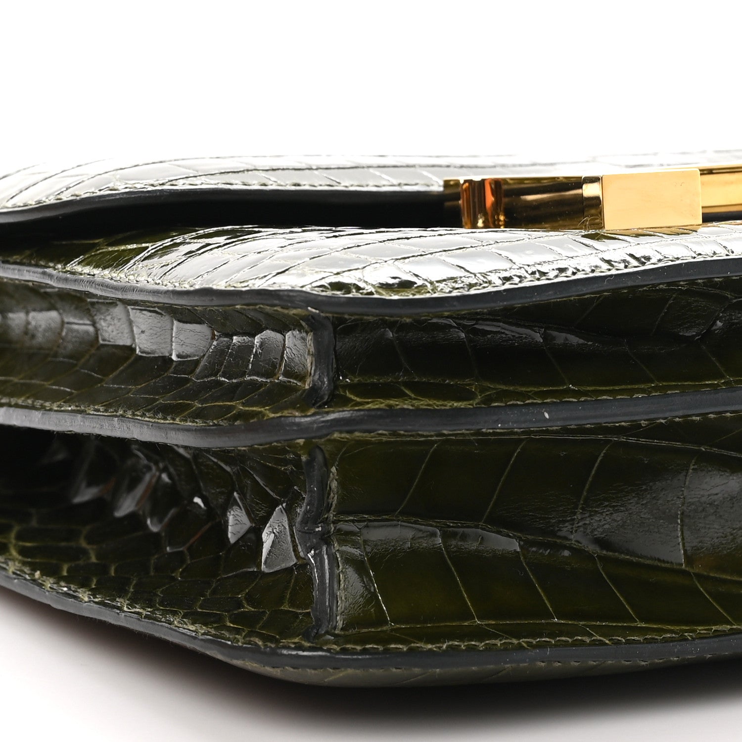 Hermes Shiny Niloticus Crocodile Constance 18 Vert Veronese 10 of 13