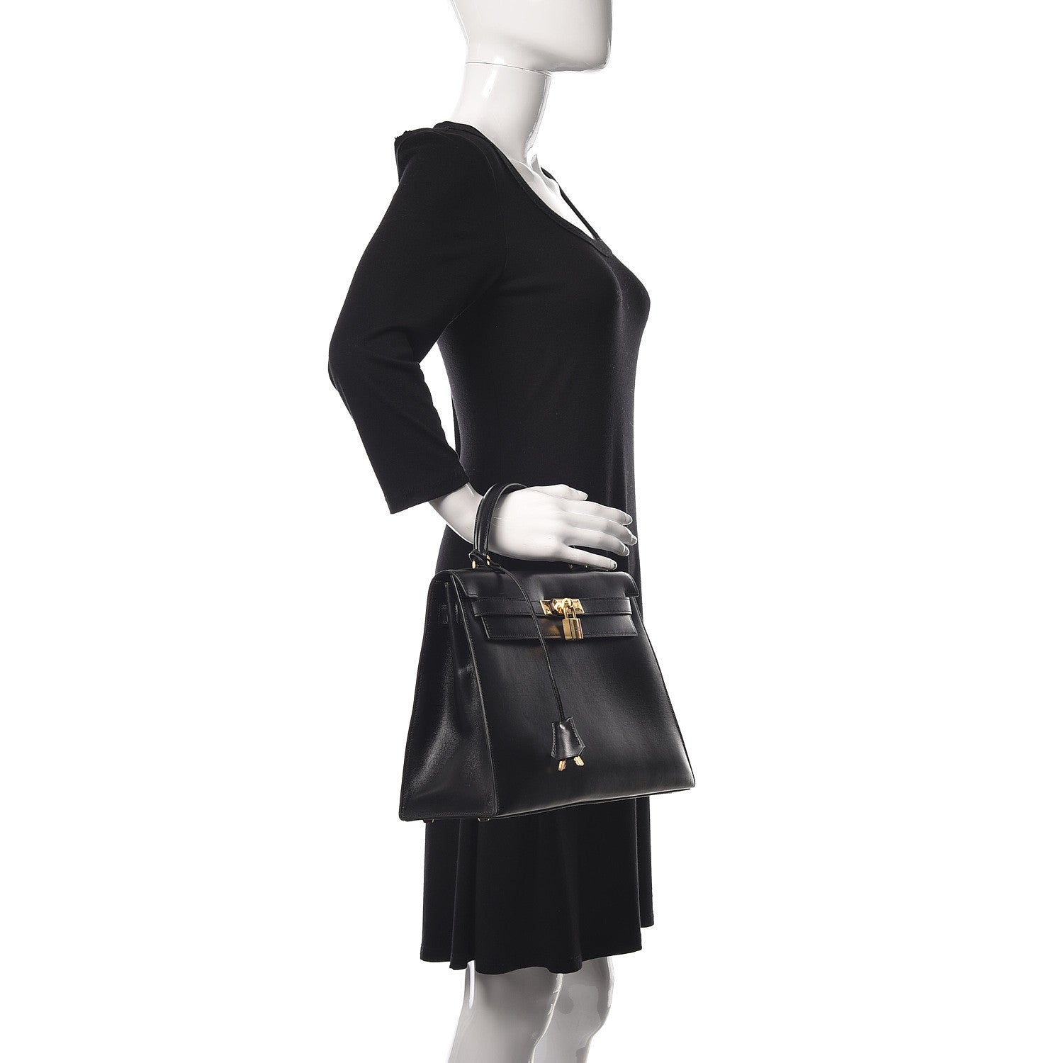 Hermes Box Kelly Sellier 32 Black 2 of 42