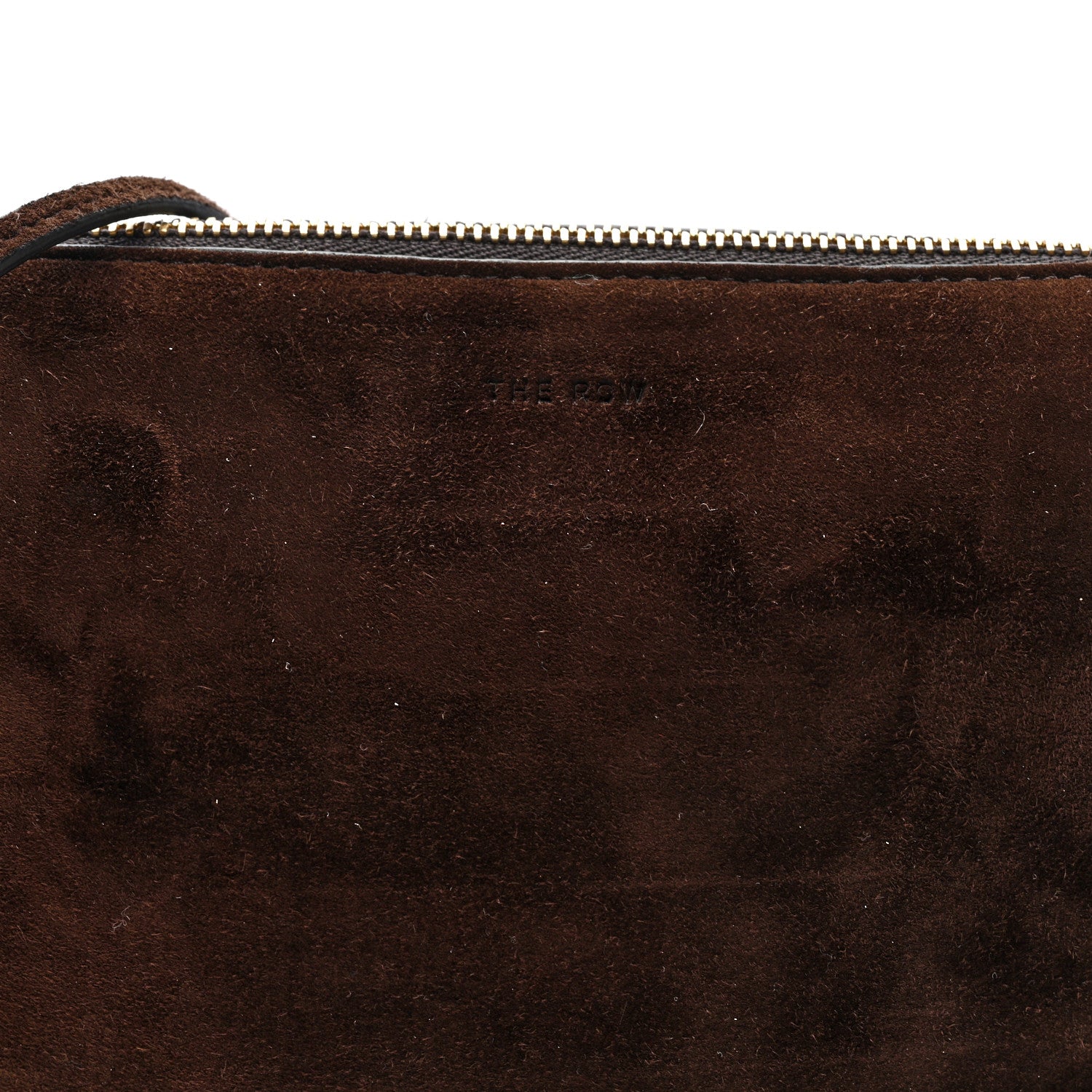 The Row Suede Calfskin Mini Nu Twin Bag Mocha 7 of 9