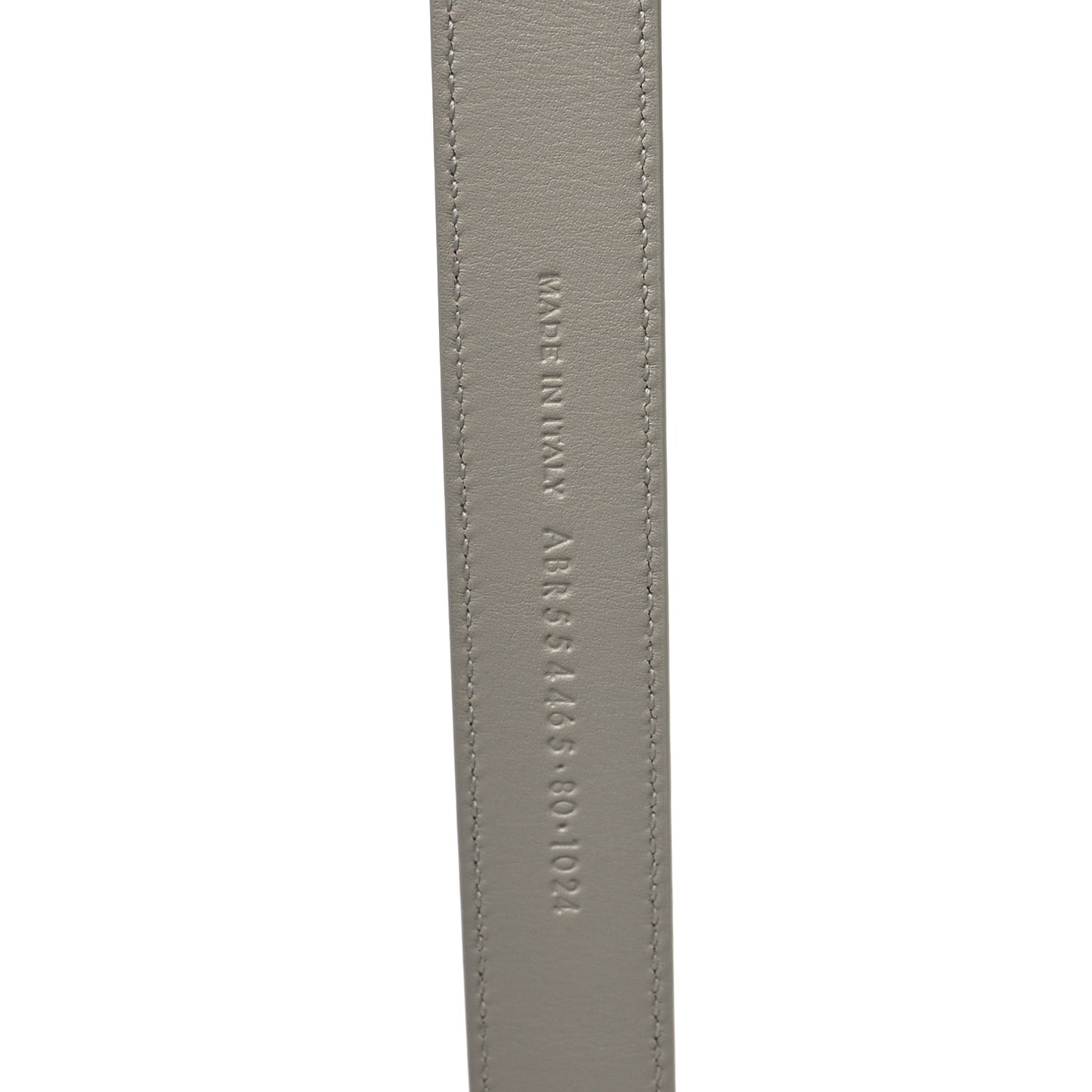 Smooth Calfskin Monogram Square Buckle Belt 80 32 Blanc Vintage