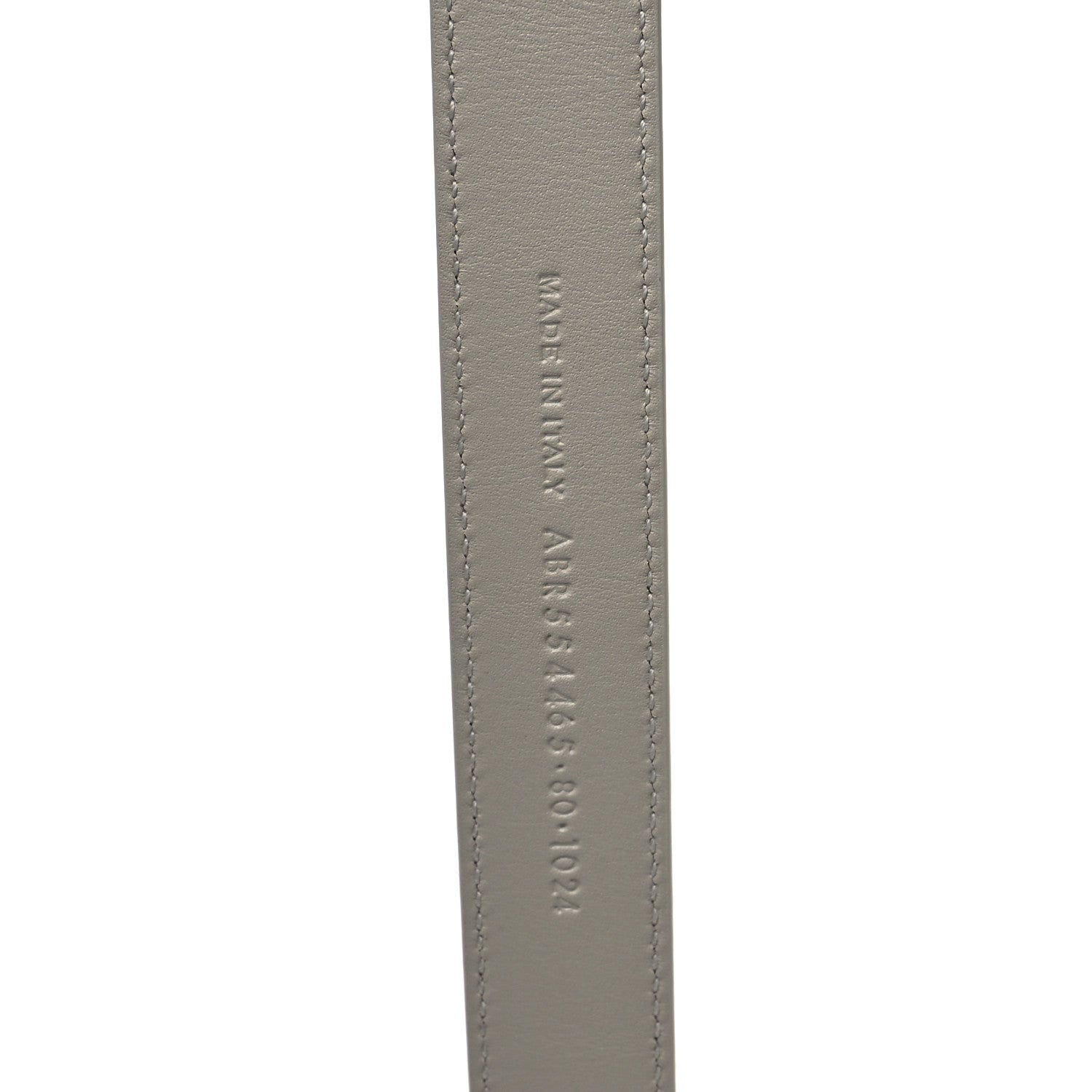 Saint Laurent Smooth Calfskin Monogram Square Buckle Belt 80 32 Blanc Vintage 4 of 6