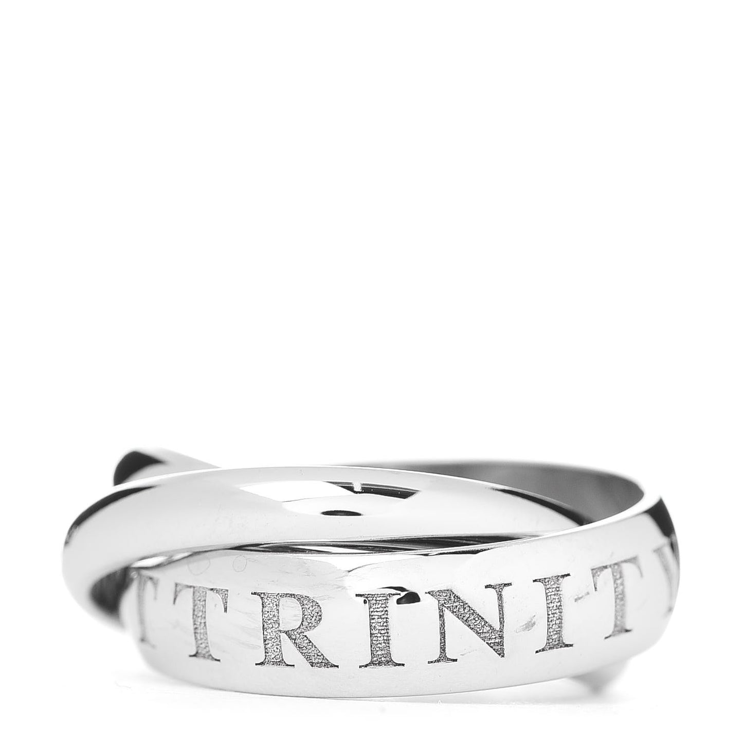 18K White Gold 98 Xmas Limited Trinity Ring 52 6