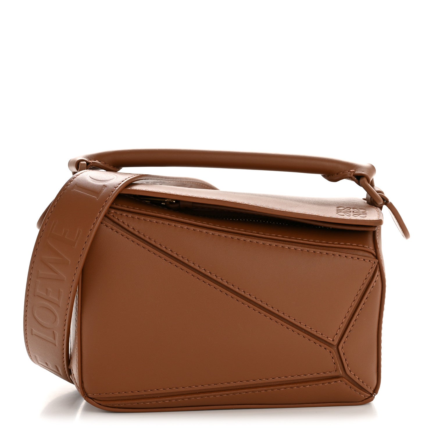 Loewe Satin Calfskin Mini Puzzle Bag Pecan 1873165 – FASHIONPHILE