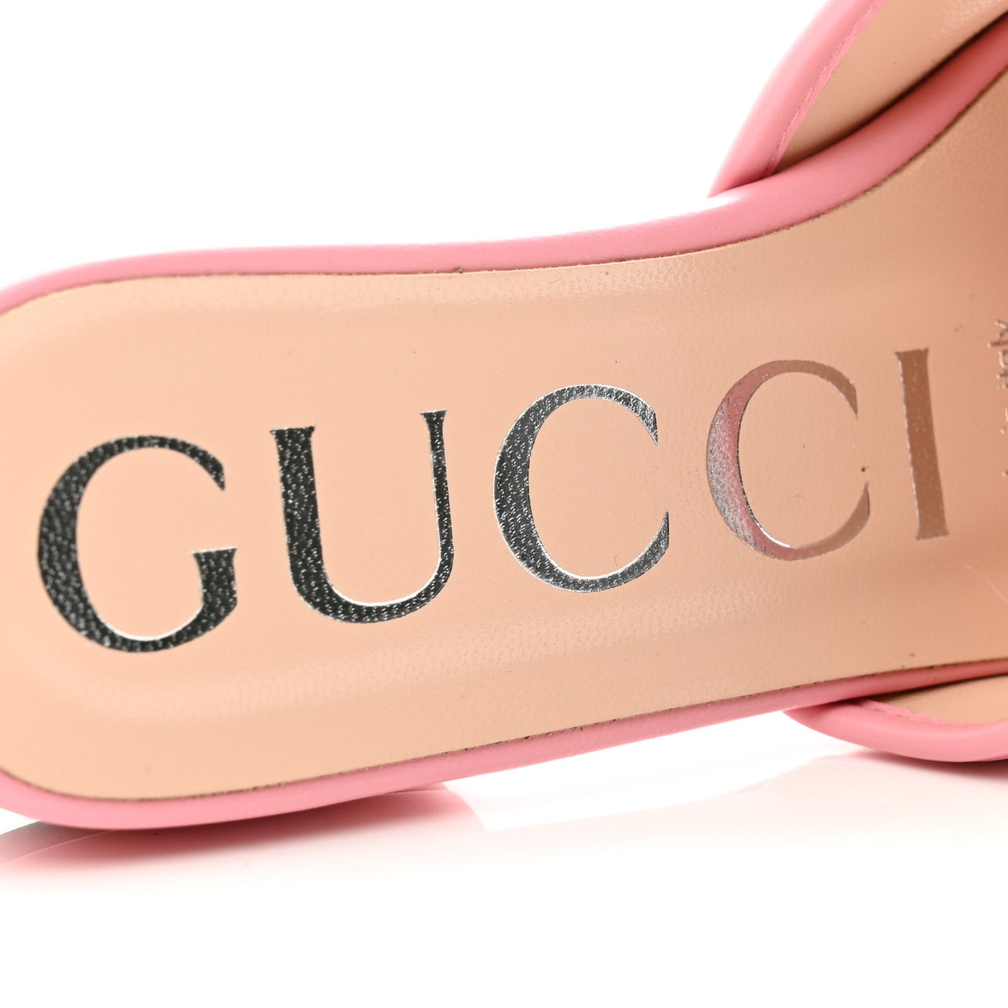 Nappa Matelasse GG Marmont Flat Slide Sandals 35 Wild Rose