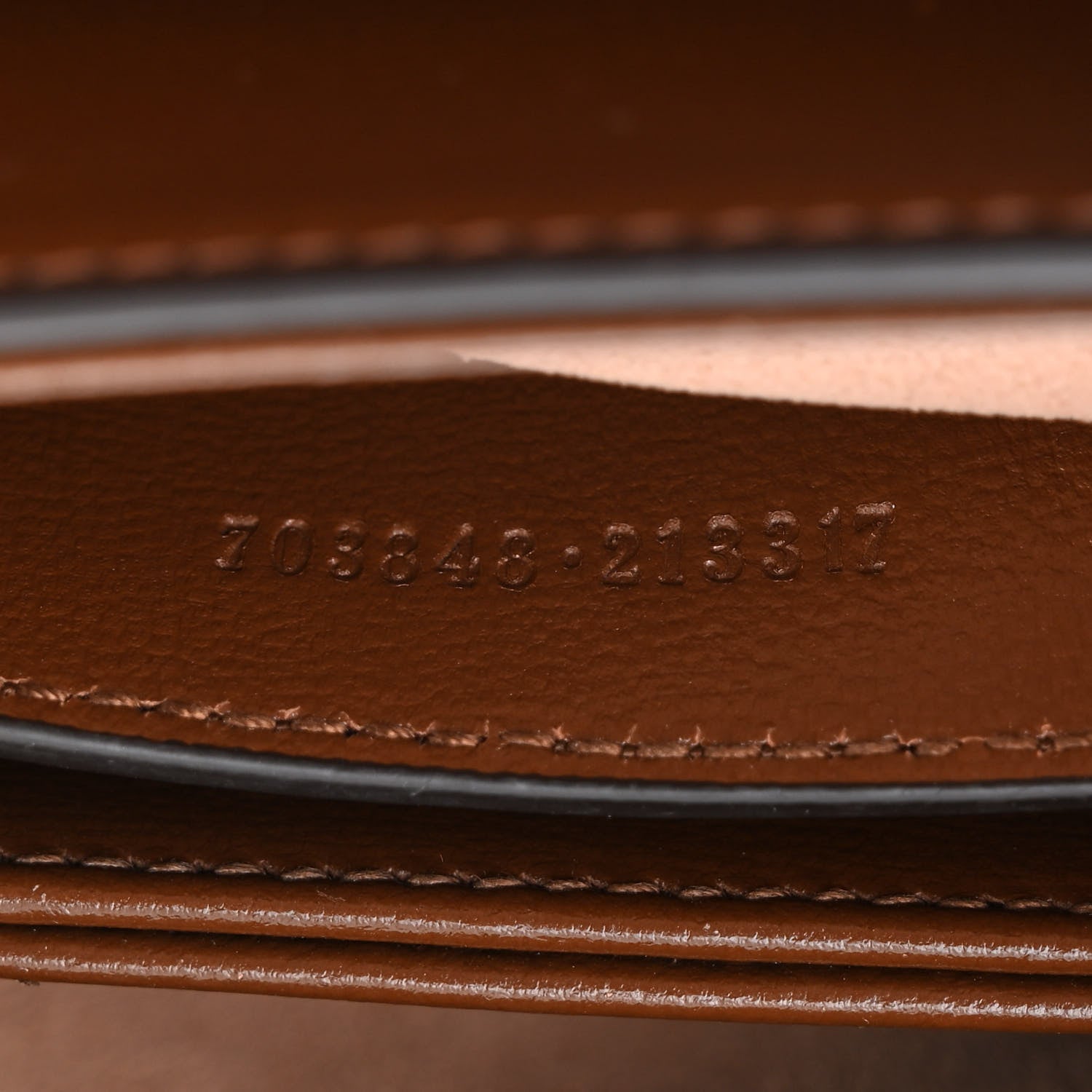 Gucci Glazed Textured Calfskin Mini Horsebit 1955 Top Handle Flap Bag Brown Sugar 7 of 12
