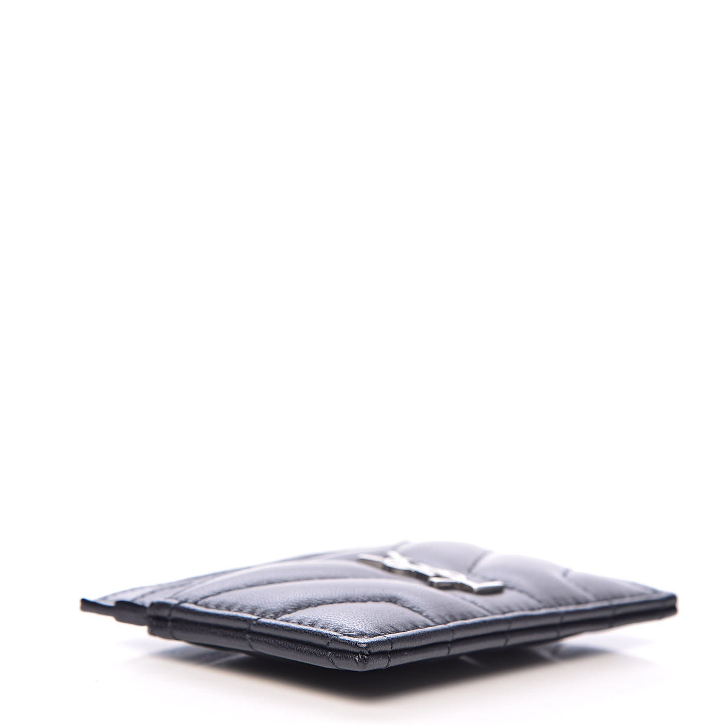 Nappa Y Quilted Monogram LouLou Credit Card Case Deep Marine