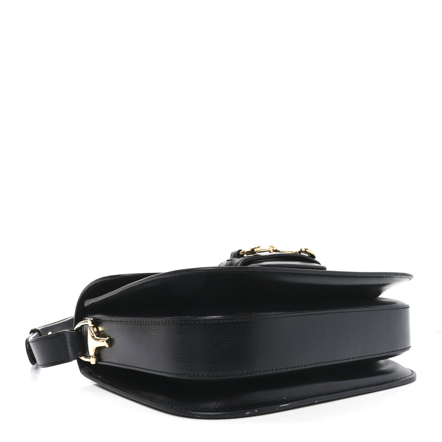 Azalea Calfskin Horsebit 1955 Shoulder Bag Black