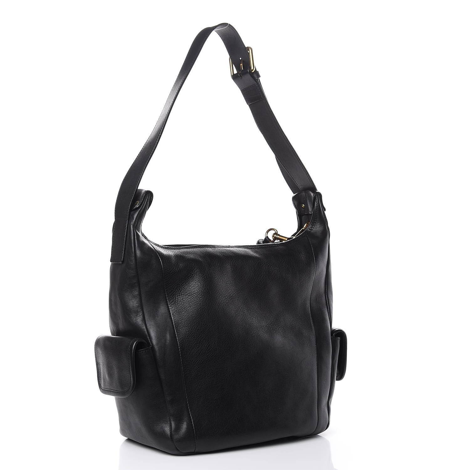 Chloe Calfskin Gabby Bucket Bag Black 3 of 13