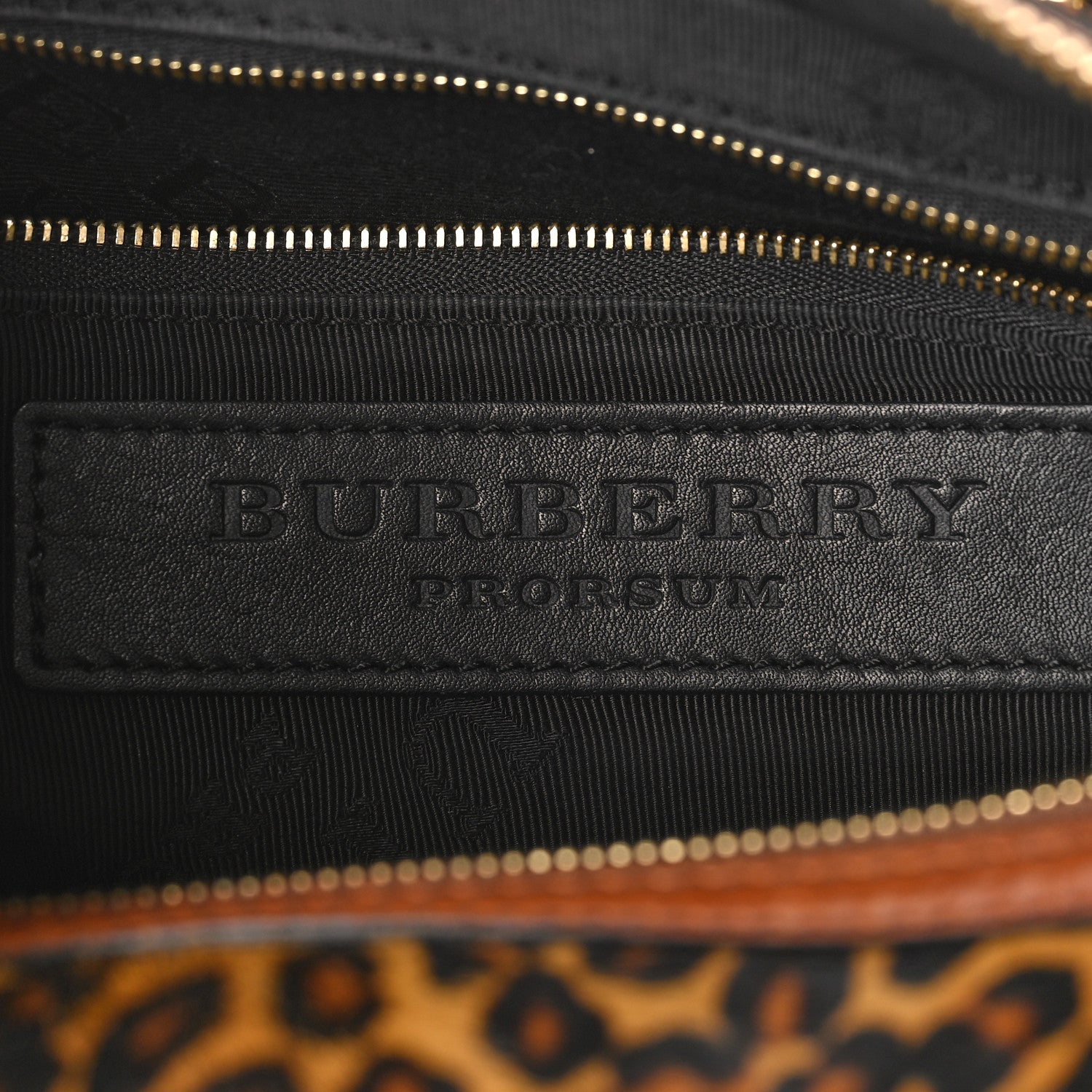 Burberry Leopard Ponyskin House Check Calfskin Boston Tan 6 of 15