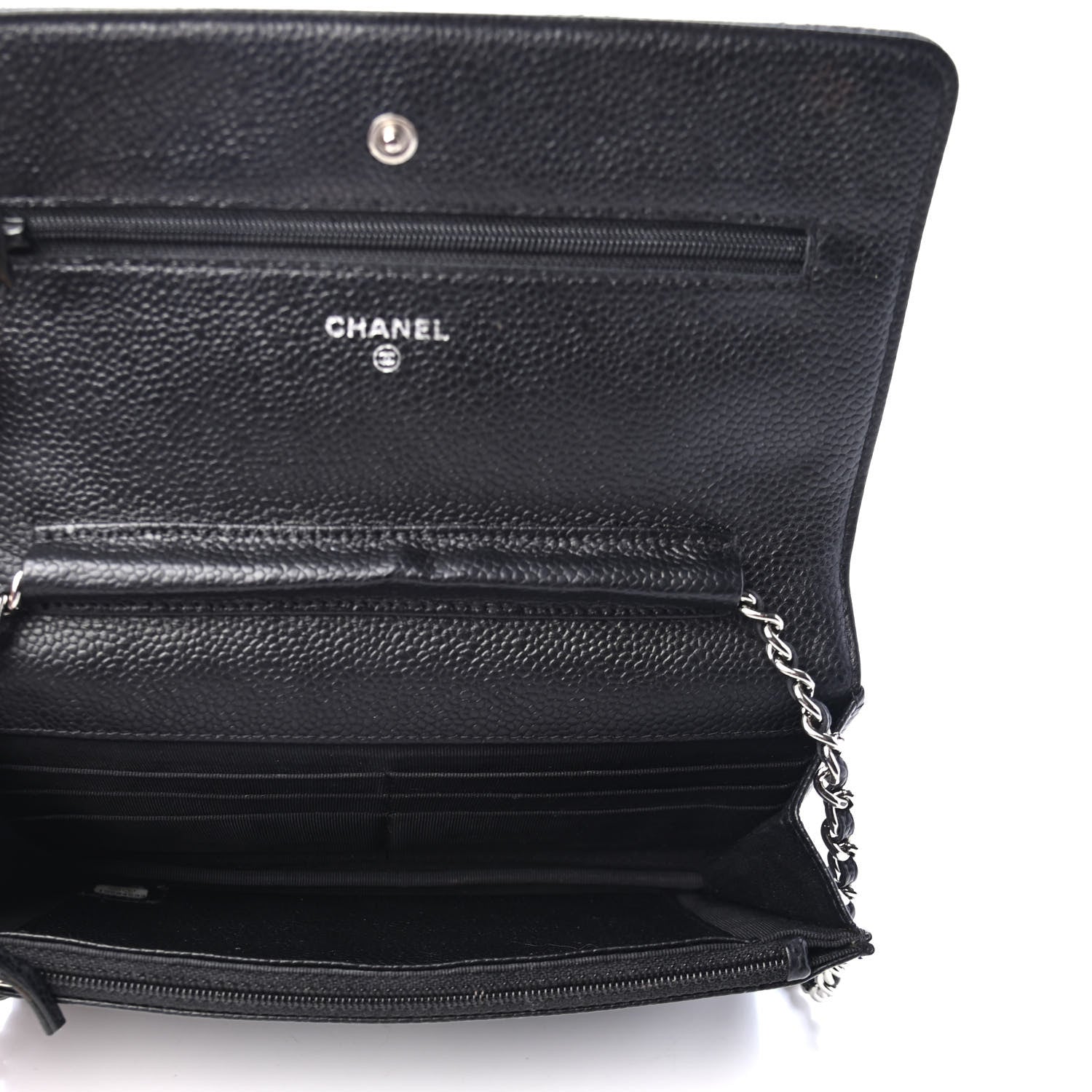 Chanel Caviar Quilted Wallet On Chain WOC Black 4 of 4