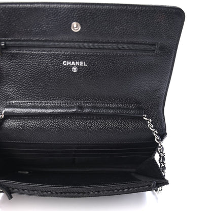Chanel Caviar Quilted Wallet On Chain WOC Black 4 of 4