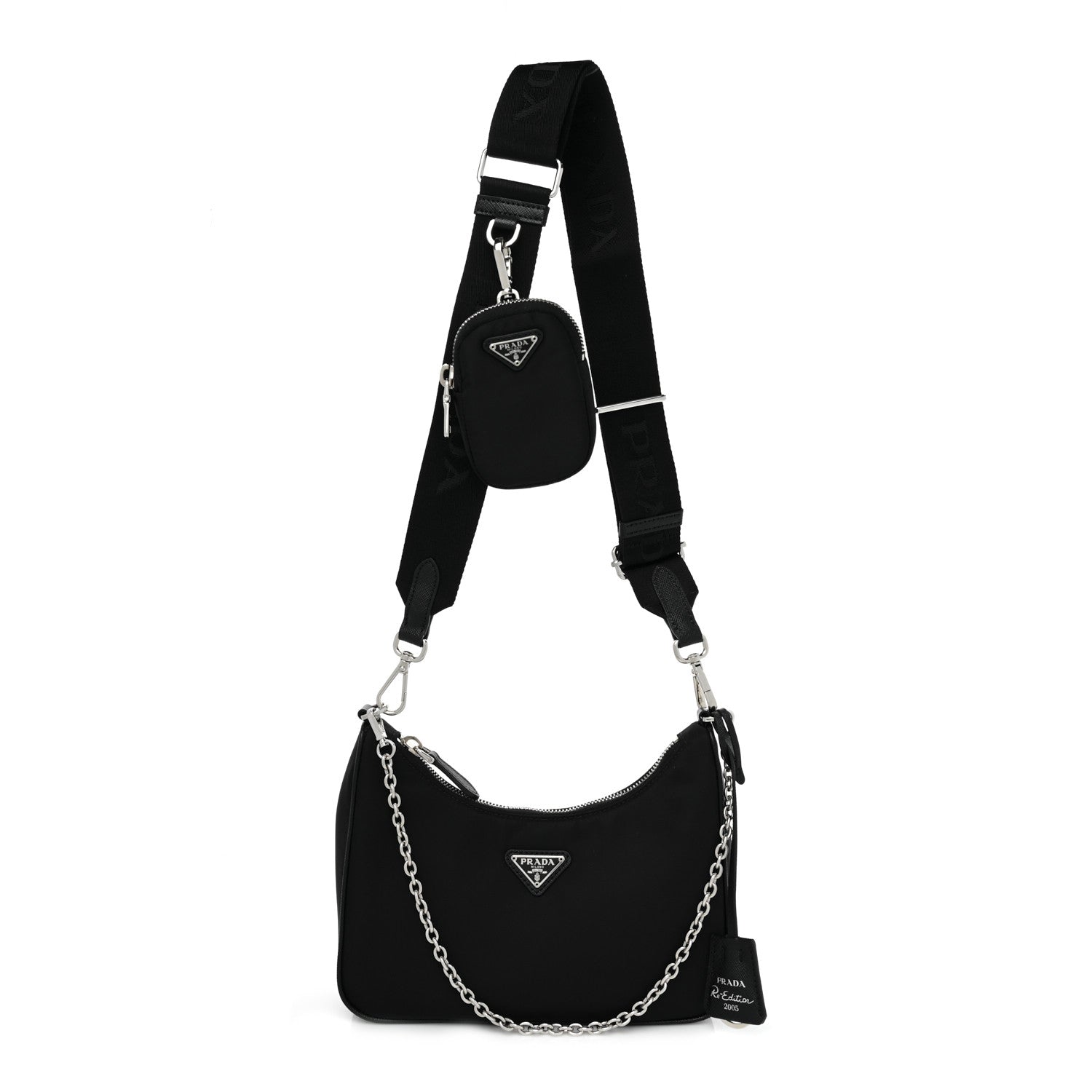 Prada Nylon Re-Edition 2005 Shoulder Bag Black 1 of 8