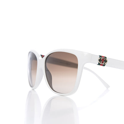 Gucci Round Frame Web Sunglasses GG3645S White 7 of 8