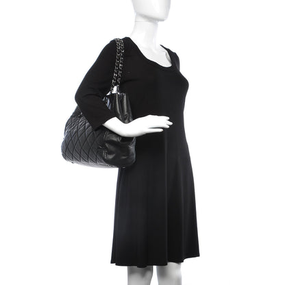 Chanel Soft Caviar Quilted Large Cells Tote Black 2 of 12