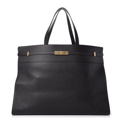 Saint Laurent Calfskin Large Manhattan Shopper Tote Black 1 of 9