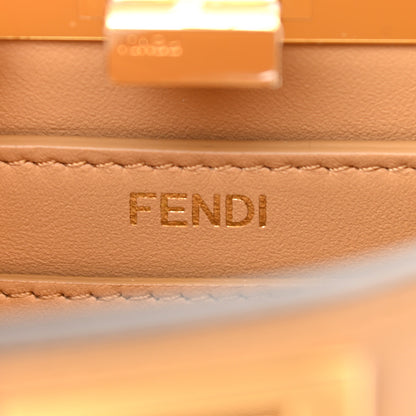 Fendi Shiny Nappa Petite Peekaboo I SEE U Satchel Miele Scuro 7 of 10