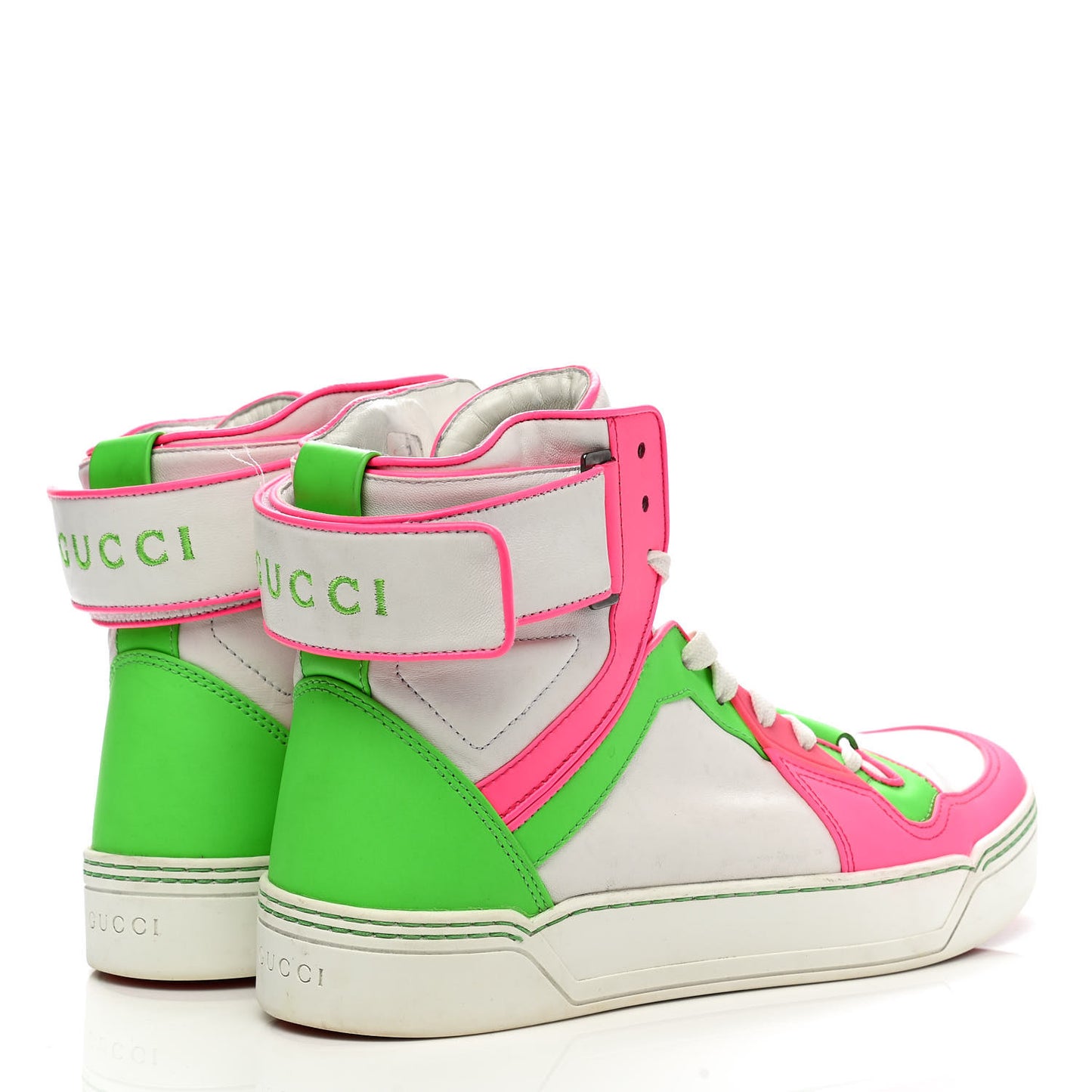 Calfskin Mens High Top Sneakers 8.5 White Multicolor